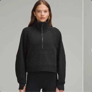 Lululemon Scuba Oversized Funnel-Neck Half Zip Black